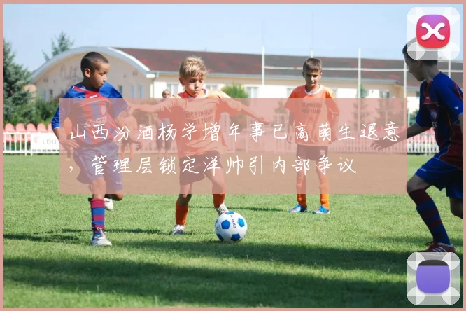 山西汾酒杨学增年事已高萌生退意,管理层锁定洋帅引内部争议
